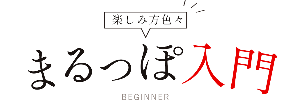 楽しみ方色々まるっぽ入門